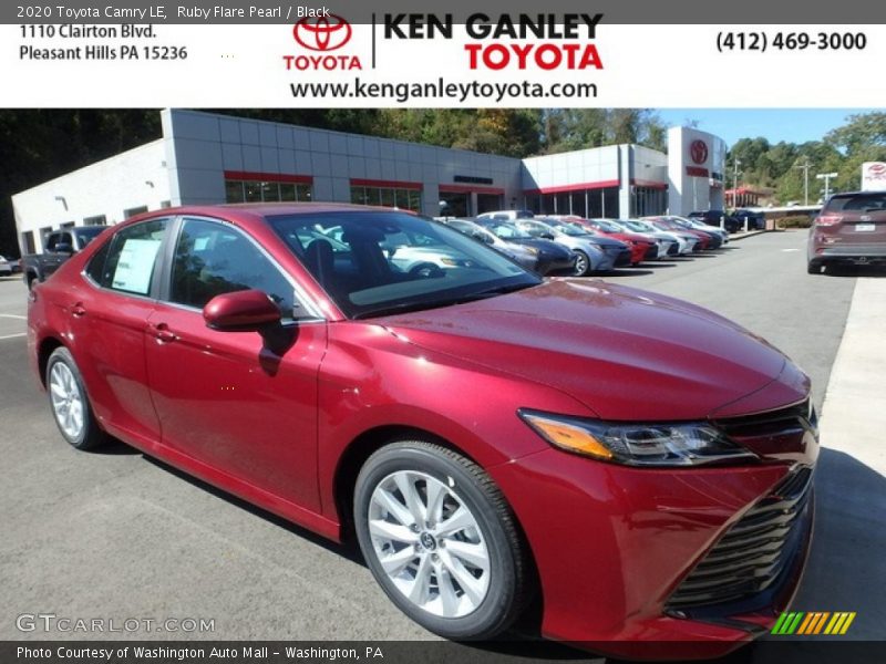 Ruby Flare Pearl / Black 2020 Toyota Camry LE