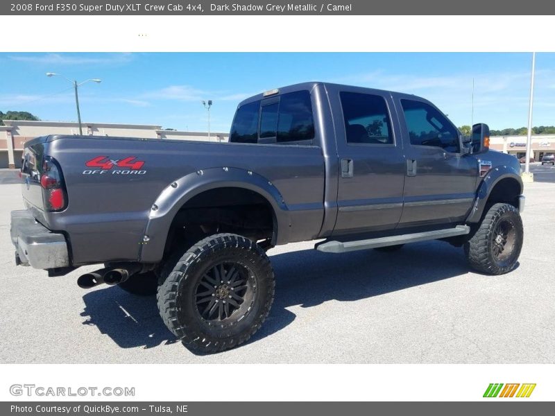 Dark Shadow Grey Metallic / Camel 2008 Ford F350 Super Duty XLT Crew Cab 4x4