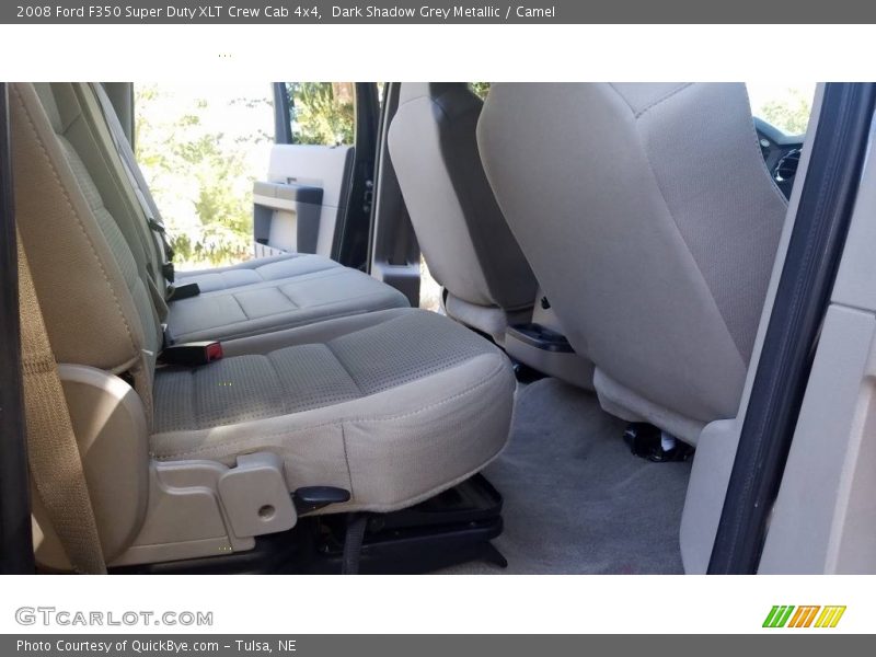 Dark Shadow Grey Metallic / Camel 2008 Ford F350 Super Duty XLT Crew Cab 4x4