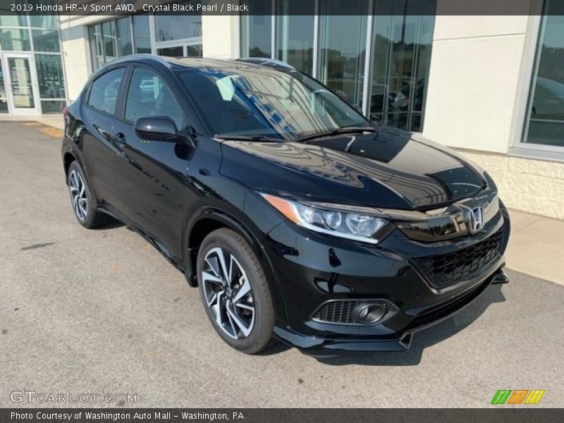 Crystal Black Pearl / Black 2019 Honda HR-V Sport AWD