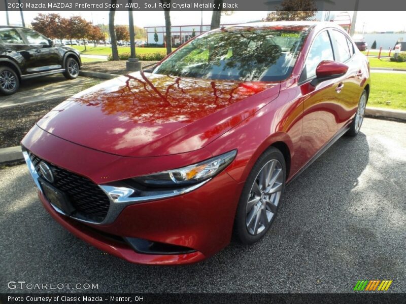 Front 3/4 View of 2020 MAZDA3 Preferred Sedan AWD