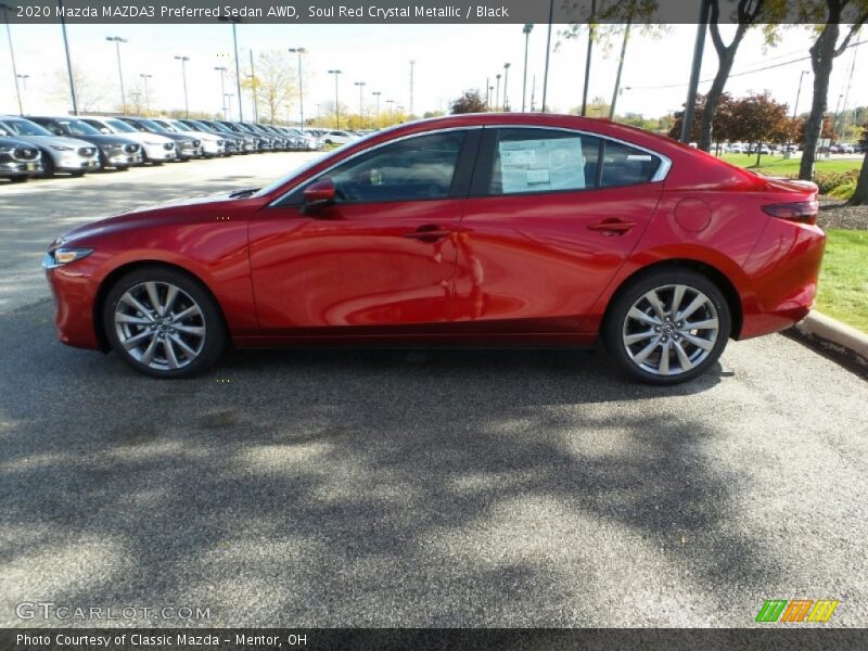  2020 MAZDA3 Preferred Sedan AWD Soul Red Crystal Metallic