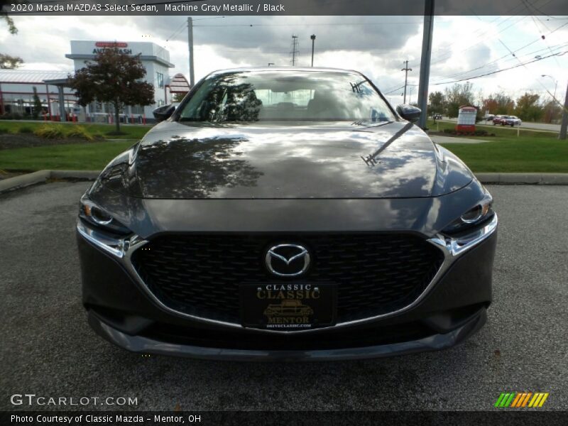 Machine Gray Metallic / Black 2020 Mazda MAZDA3 Select Sedan