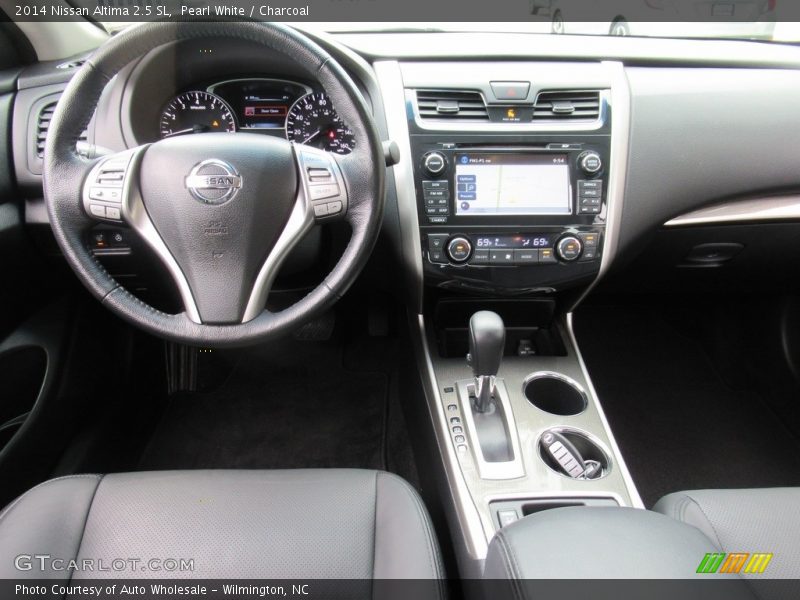 Pearl White / Charcoal 2014 Nissan Altima 2.5 SL