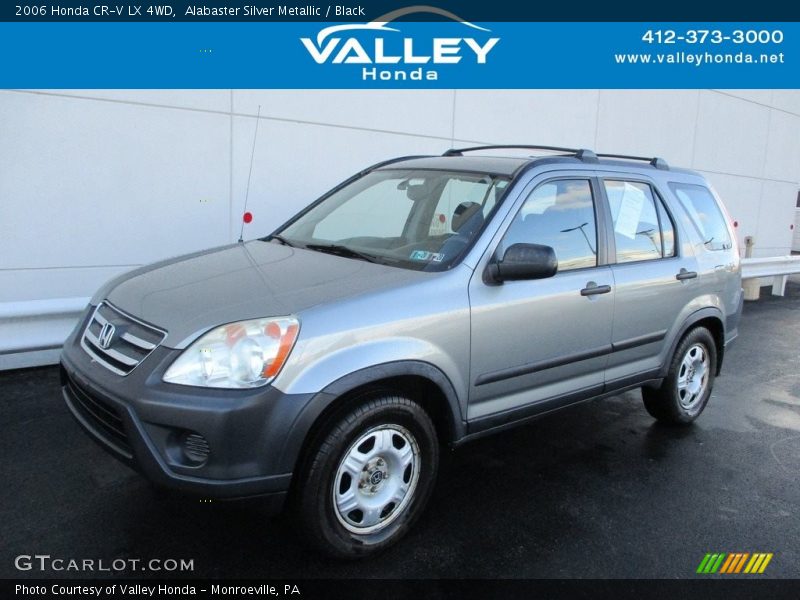 Alabaster Silver Metallic / Black 2006 Honda CR-V LX 4WD