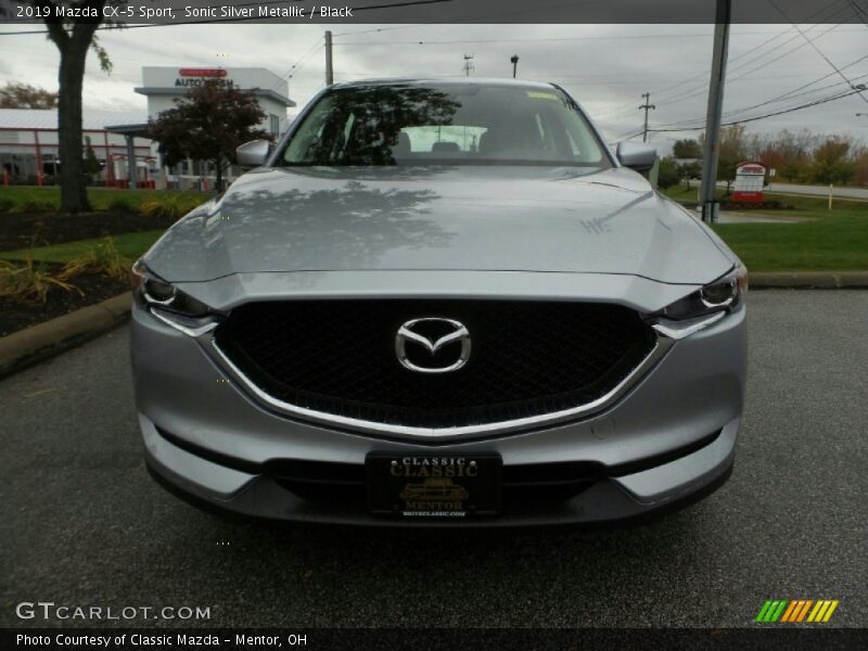 Sonic Silver Metallic / Black 2019 Mazda CX-5 Sport