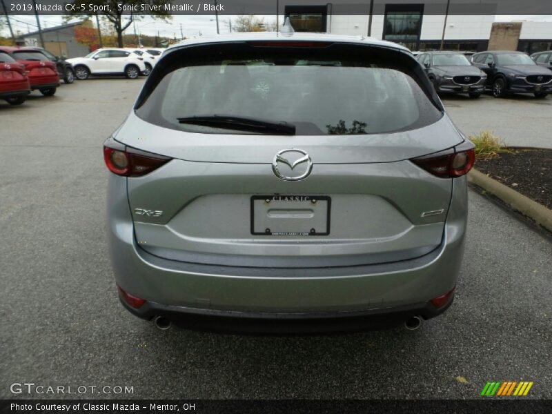 Sonic Silver Metallic / Black 2019 Mazda CX-5 Sport