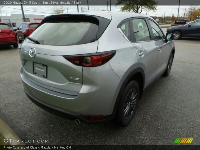 Sonic Silver Metallic / Black 2019 Mazda CX-5 Sport