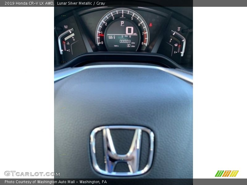 Lunar Silver Metallic / Gray 2019 Honda CR-V LX AWD