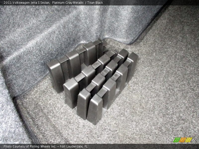 Platinum Gray Metallic / Titan Black 2011 Volkswagen Jetta S Sedan
