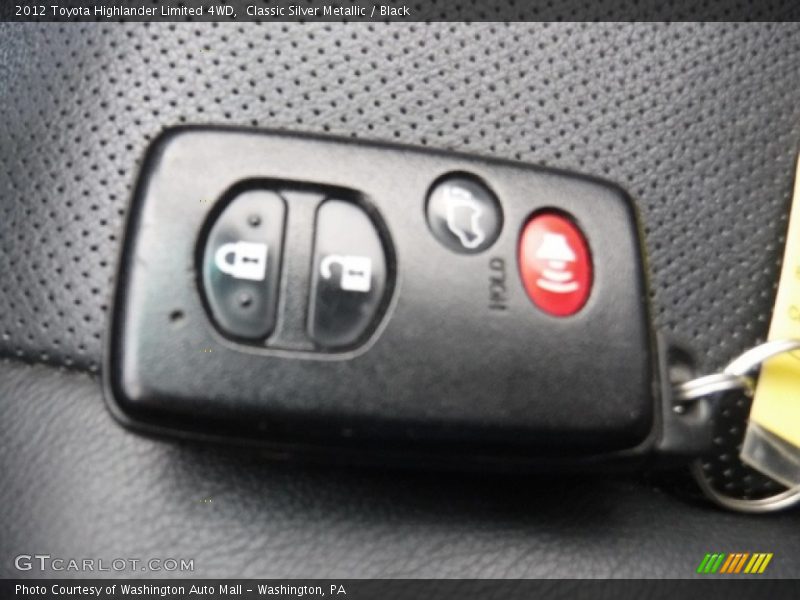 Classic Silver Metallic / Black 2012 Toyota Highlander Limited 4WD