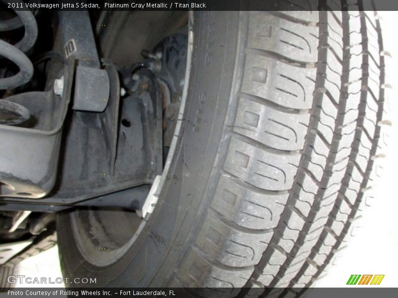 Platinum Gray Metallic / Titan Black 2011 Volkswagen Jetta S Sedan