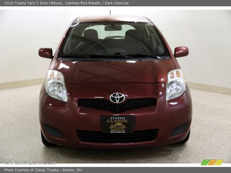 Carmine Red Metallic / Dark Charcoal 2010 Toyota Yaris 5 Door Liftback