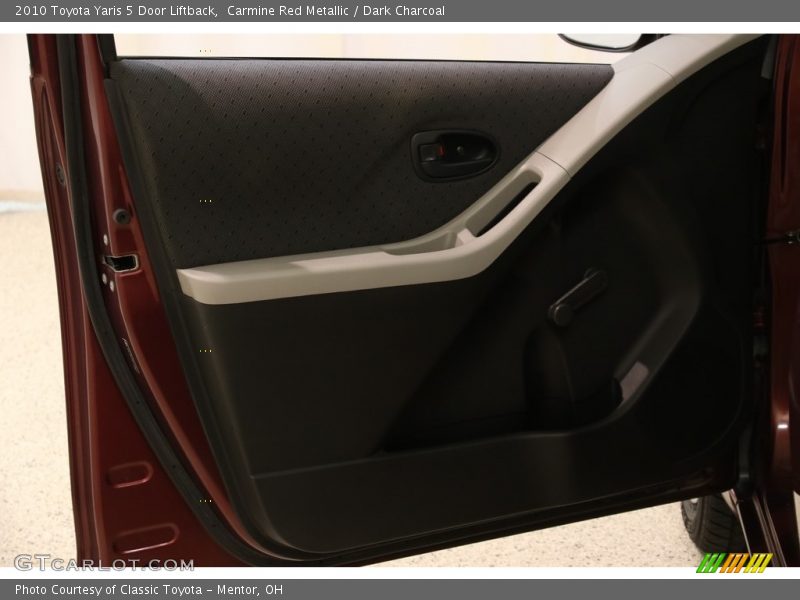 Carmine Red Metallic / Dark Charcoal 2010 Toyota Yaris 5 Door Liftback