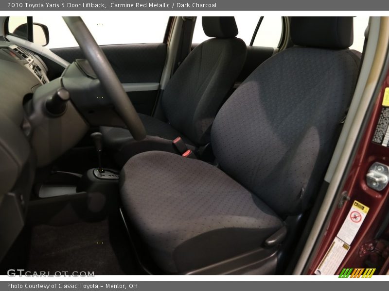 Carmine Red Metallic / Dark Charcoal 2010 Toyota Yaris 5 Door Liftback