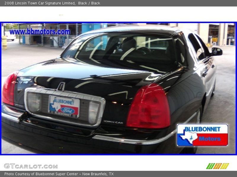 Black / Black 2008 Lincoln Town Car Signature Limited