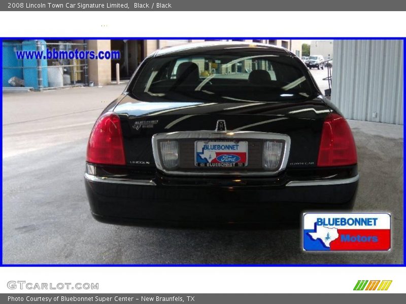 Black / Black 2008 Lincoln Town Car Signature Limited