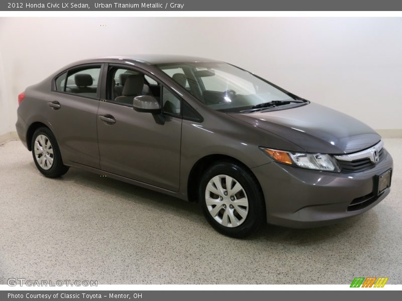 Urban Titanium Metallic / Gray 2012 Honda Civic LX Sedan