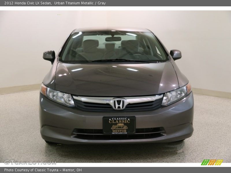 Urban Titanium Metallic / Gray 2012 Honda Civic LX Sedan