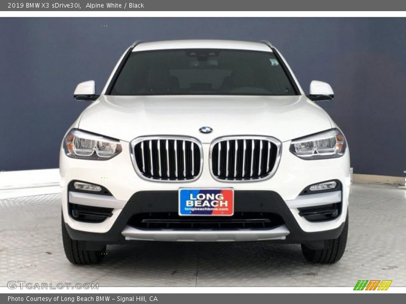 Alpine White / Black 2019 BMW X3 sDrive30i