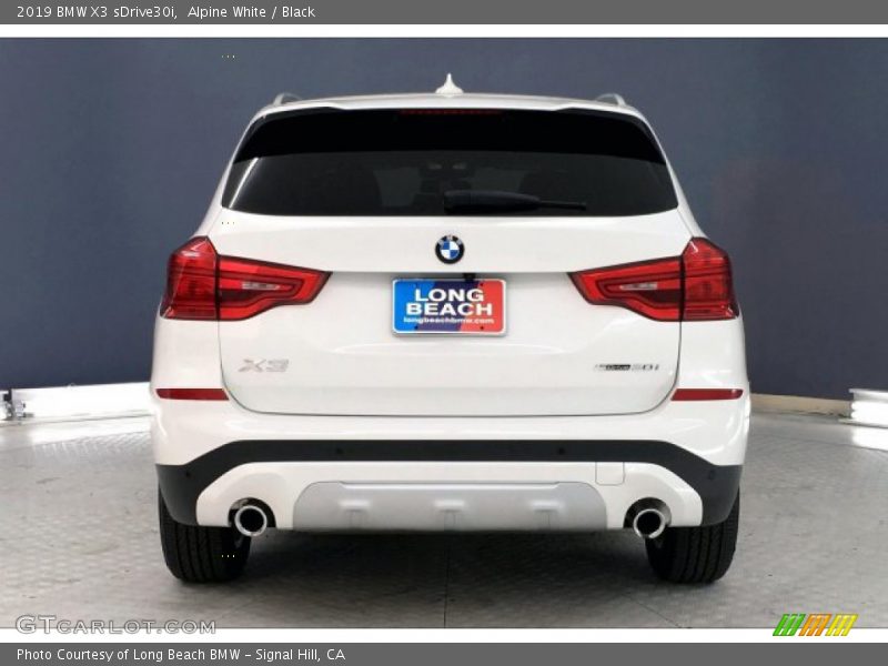 Alpine White / Black 2019 BMW X3 sDrive30i
