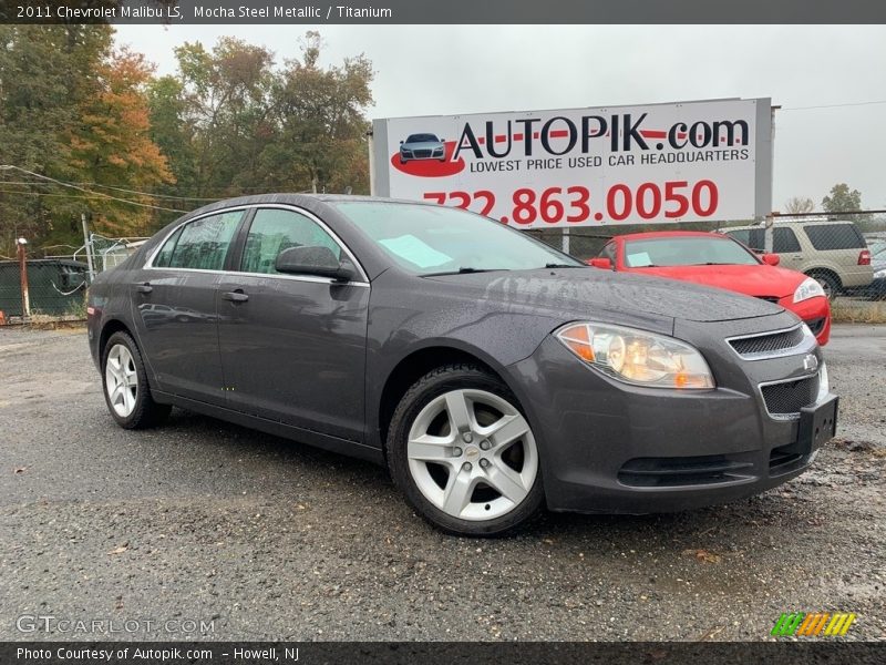 Mocha Steel Metallic / Titanium 2011 Chevrolet Malibu LS