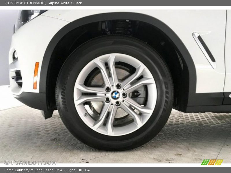 Alpine White / Black 2019 BMW X3 sDrive30i