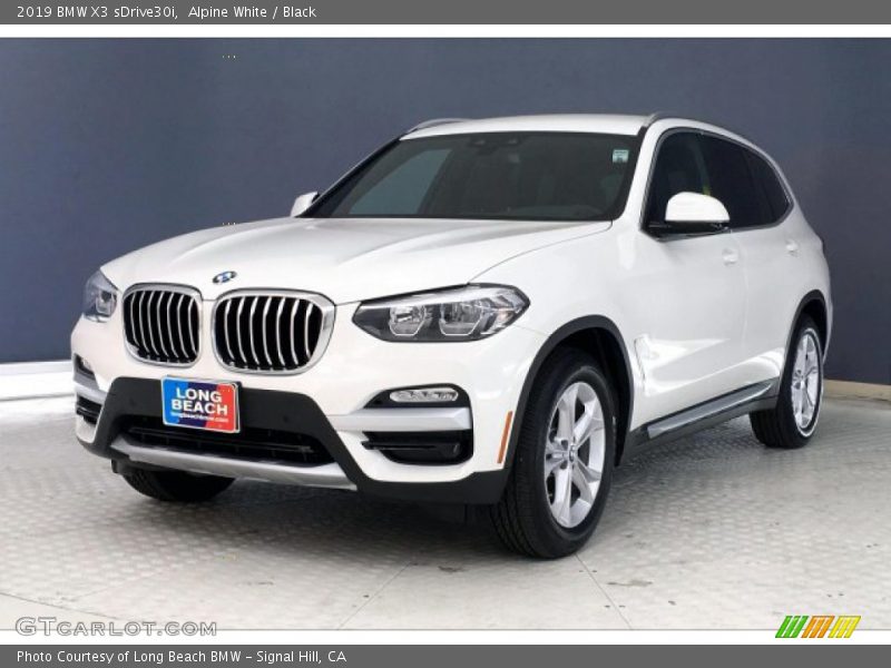 Alpine White / Black 2019 BMW X3 sDrive30i