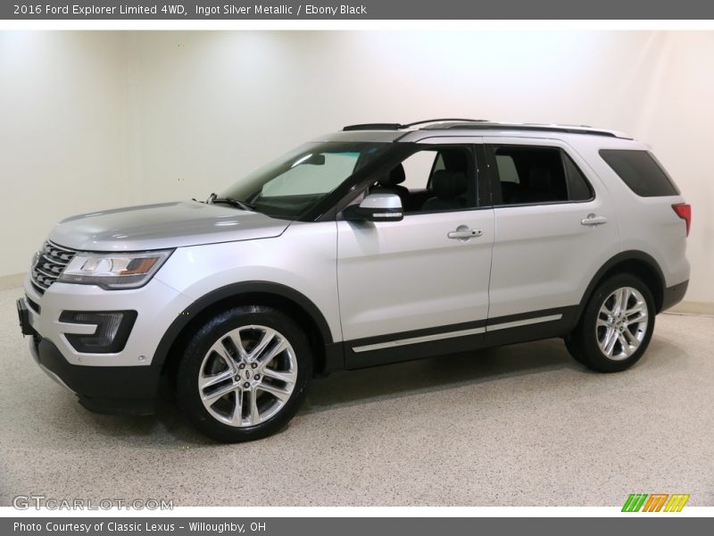 Ingot Silver Metallic / Ebony Black 2016 Ford Explorer Limited 4WD