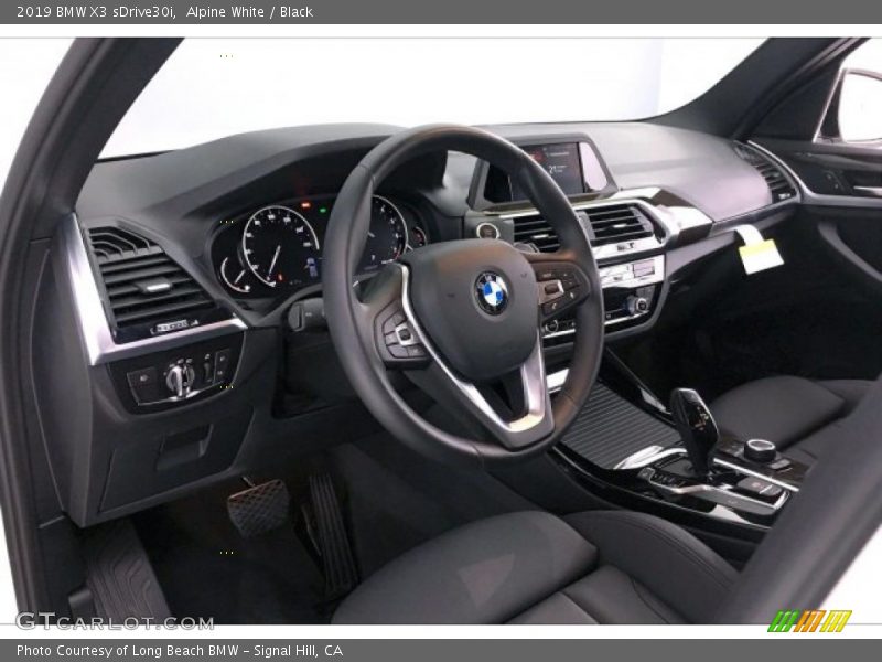 Alpine White / Black 2019 BMW X3 sDrive30i