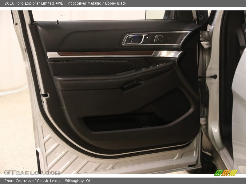 Ingot Silver Metallic / Ebony Black 2016 Ford Explorer Limited 4WD