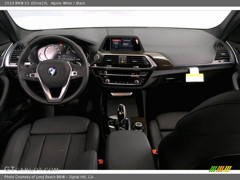 Alpine White / Black 2019 BMW X3 sDrive30i