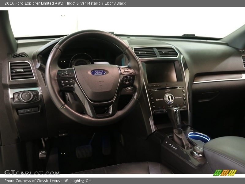 Ingot Silver Metallic / Ebony Black 2016 Ford Explorer Limited 4WD