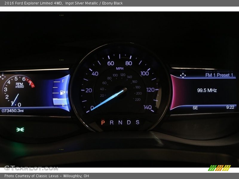 Ingot Silver Metallic / Ebony Black 2016 Ford Explorer Limited 4WD