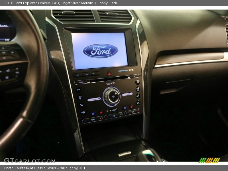 Ingot Silver Metallic / Ebony Black 2016 Ford Explorer Limited 4WD