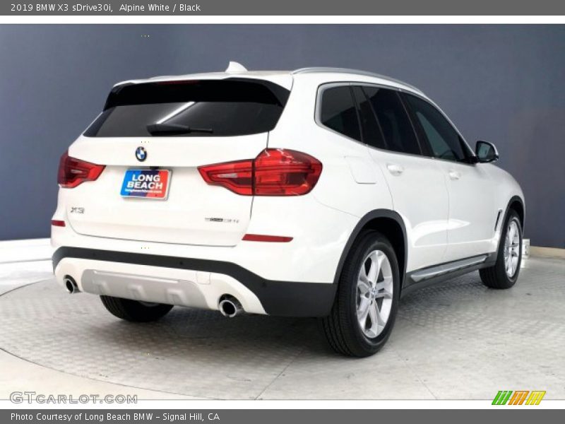 Alpine White / Black 2019 BMW X3 sDrive30i