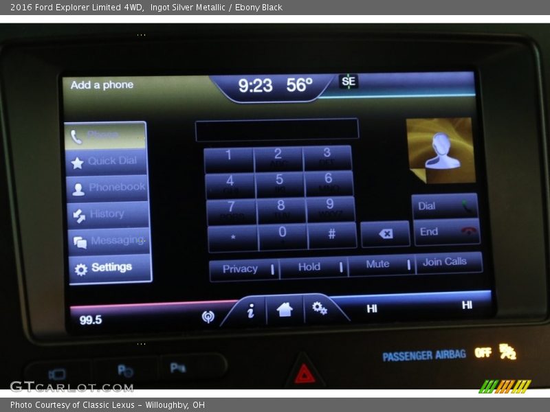 Ingot Silver Metallic / Ebony Black 2016 Ford Explorer Limited 4WD
