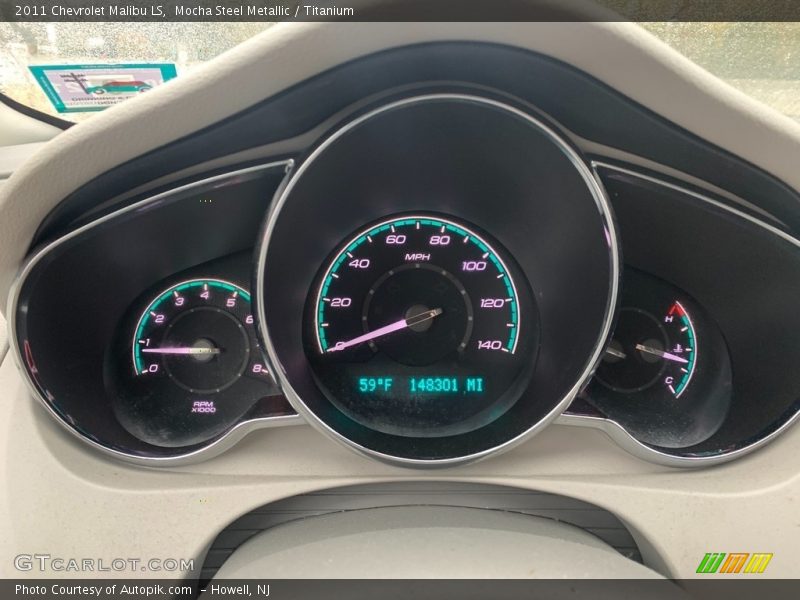 Mocha Steel Metallic / Titanium 2011 Chevrolet Malibu LS