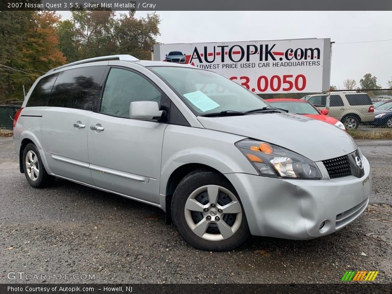 Silver Mist Metallic / Gray 2007 Nissan Quest 3.5 S