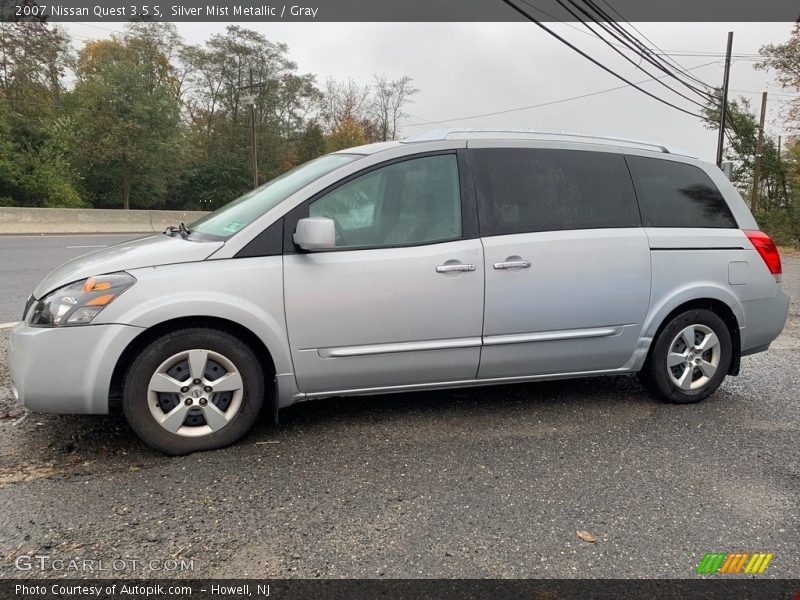 Silver Mist Metallic / Gray 2007 Nissan Quest 3.5 S
