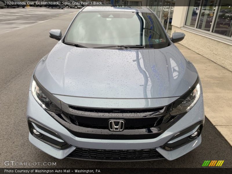 Sonic Gray Pearl / Black 2020 Honda Civic EX Hatchback