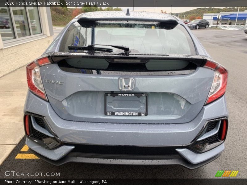 Sonic Gray Pearl / Black 2020 Honda Civic EX Hatchback