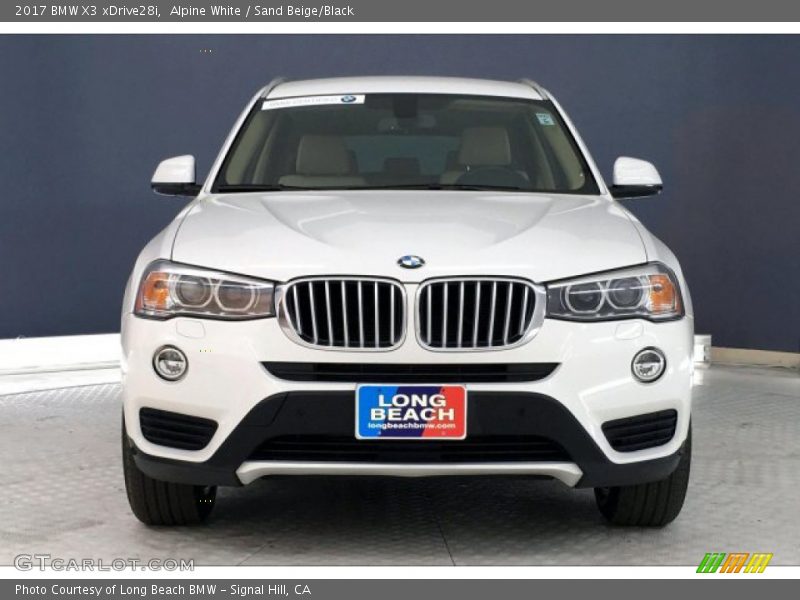 Alpine White / Sand Beige/Black 2017 BMW X3 xDrive28i