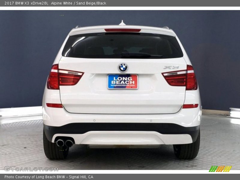 Alpine White / Sand Beige/Black 2017 BMW X3 xDrive28i