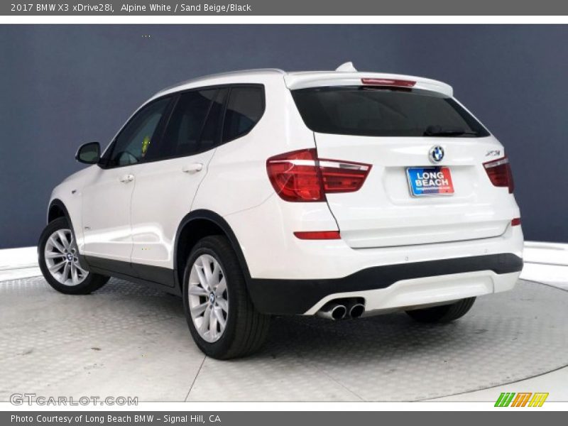 Alpine White / Sand Beige/Black 2017 BMW X3 xDrive28i