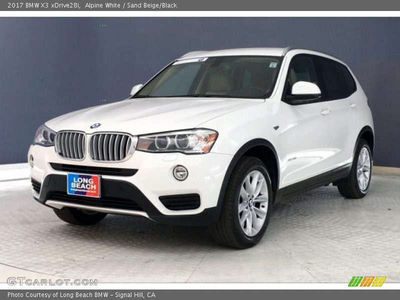 Alpine White / Sand Beige/Black 2017 BMW X3 xDrive28i