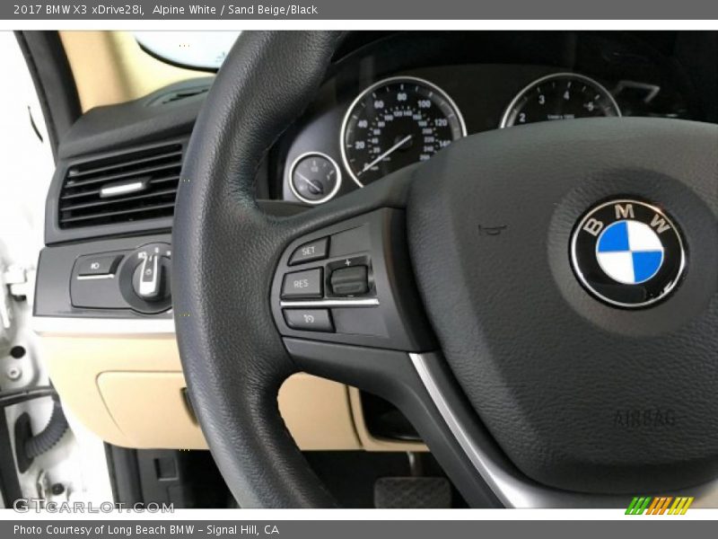 Alpine White / Sand Beige/Black 2017 BMW X3 xDrive28i