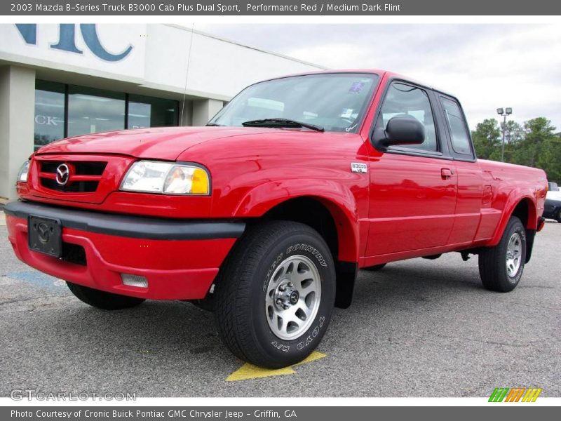 Performance Red / Medium Dark Flint 2003 Mazda B-Series Truck B3000 Cab Plus Dual Sport