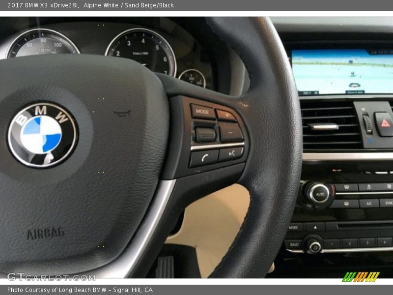 Alpine White / Sand Beige/Black 2017 BMW X3 xDrive28i