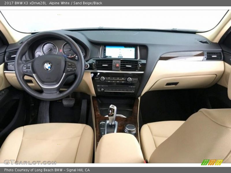 Alpine White / Sand Beige/Black 2017 BMW X3 xDrive28i